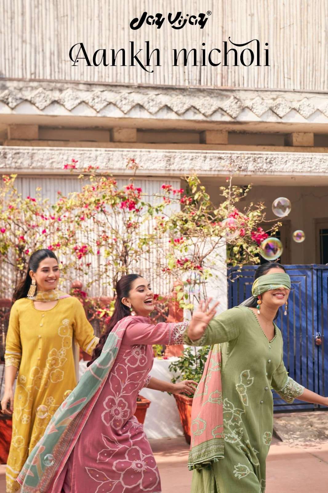 JAY VIJAY Aankh Micholi 11001 11006 PURE MAL CHANDERI JACQUARD DESIGNER SALWAR SUIT