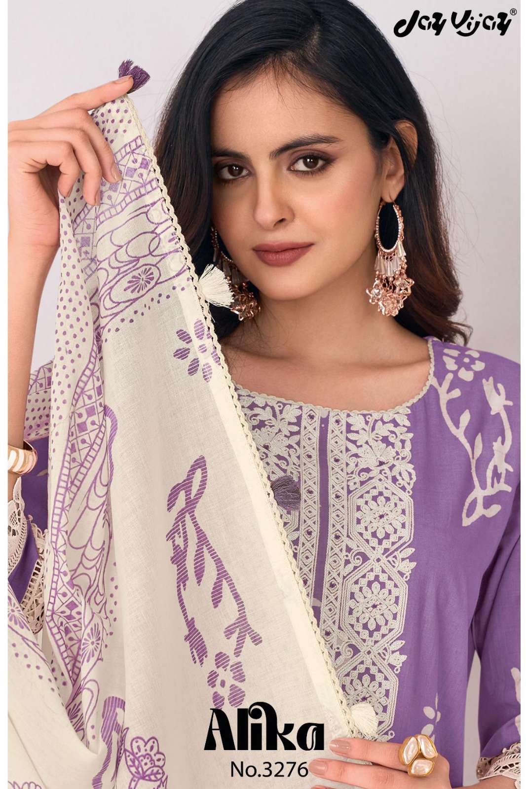JAY VIJAY Alika 3276 PURE COTTON HAND BLOCK PRINTED SALWAR SUIT