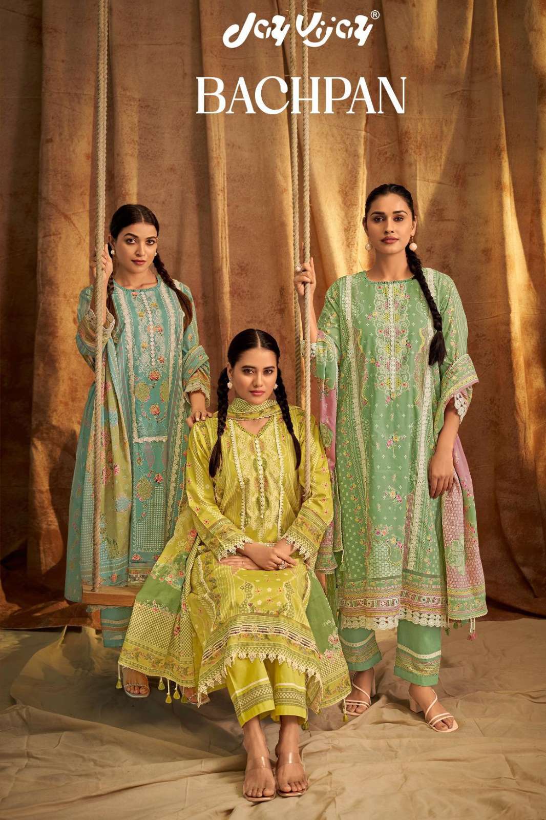 JAY VIJAY BACHPAN 10721 10726 PURE COTTON DIGITAL PRINTED SALWAR SUIT 