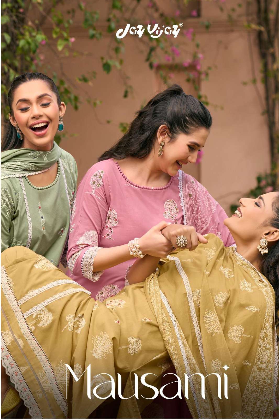 Jay Vijay Mausami 10831 10836 Pure Cotton Hand Block Printed Salwar Suit