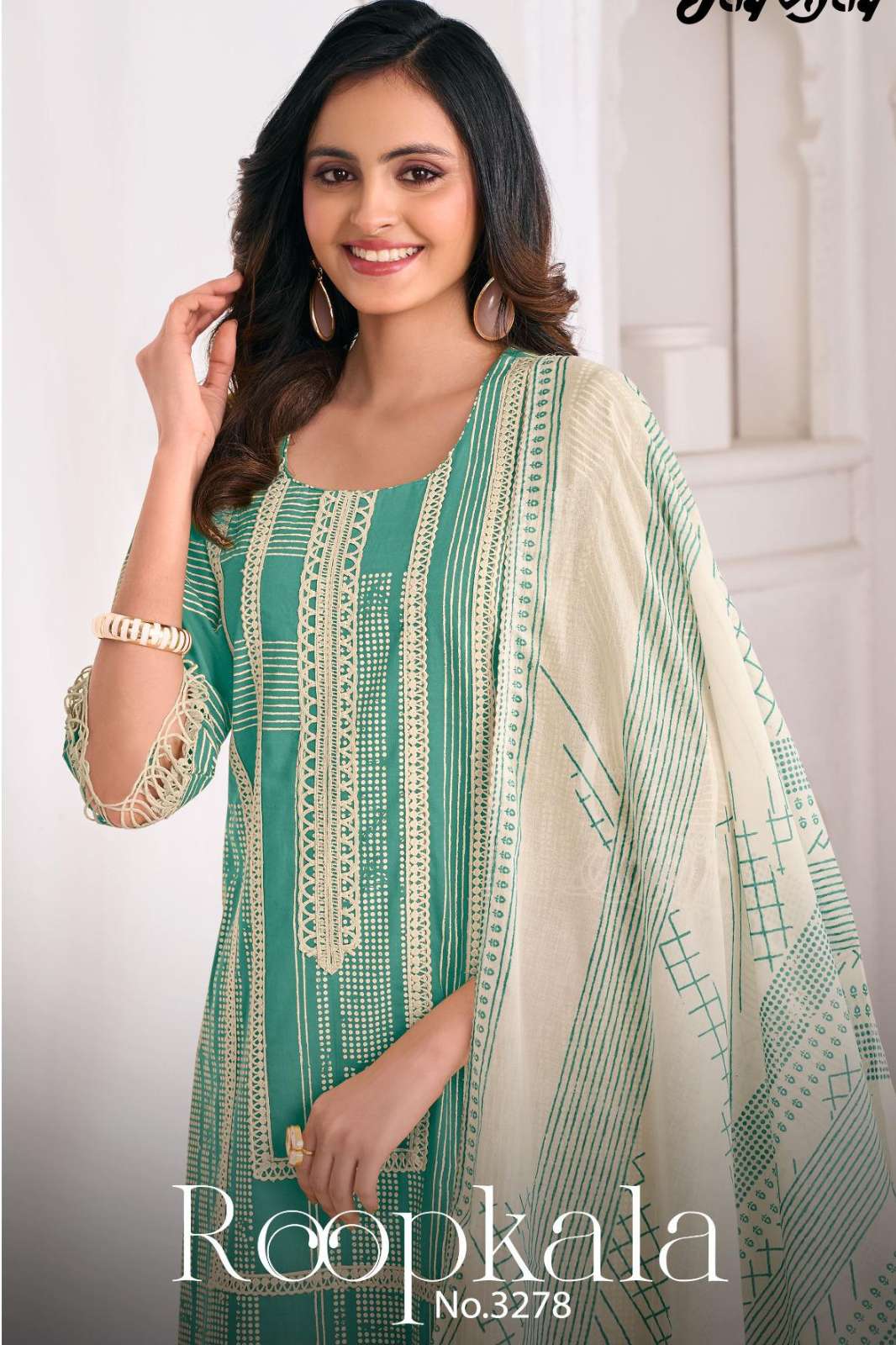 JAY VIJAY Roopkala 3278 PURE COTTON HAND BLOCK PRINTED SALWAR SUIT