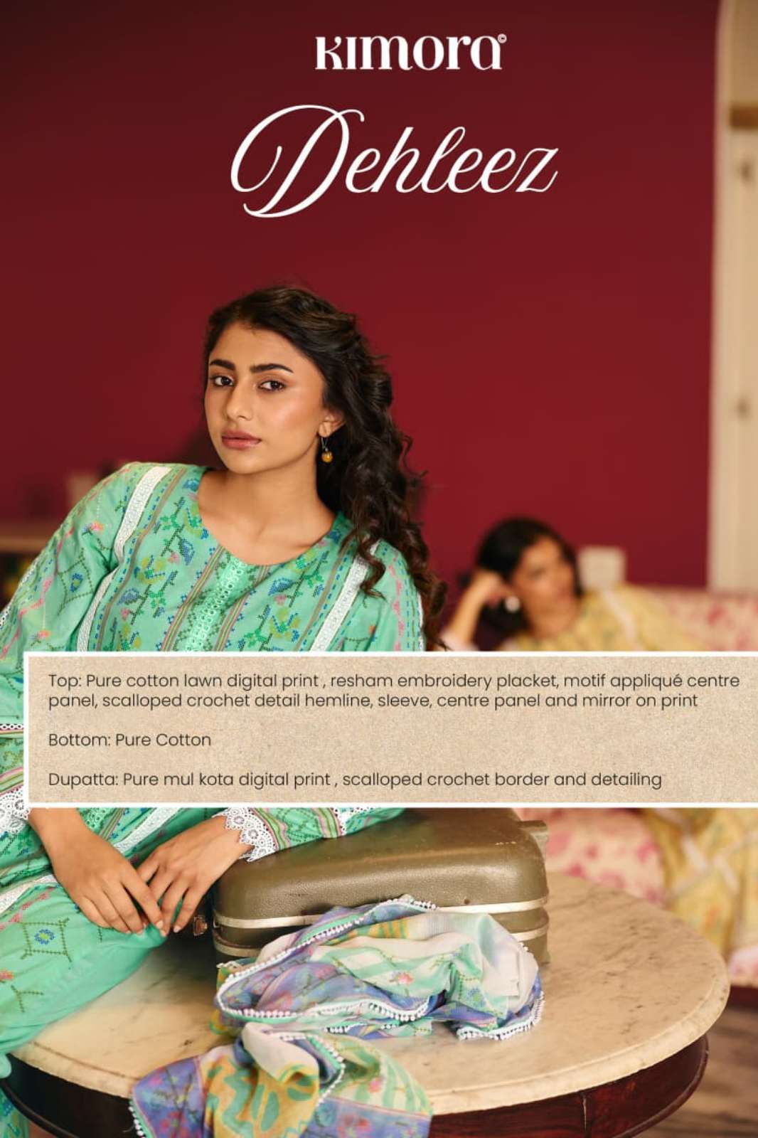 Kimora Dehleez 2303 2306 Lawn Cotton Designer Salwar Suit