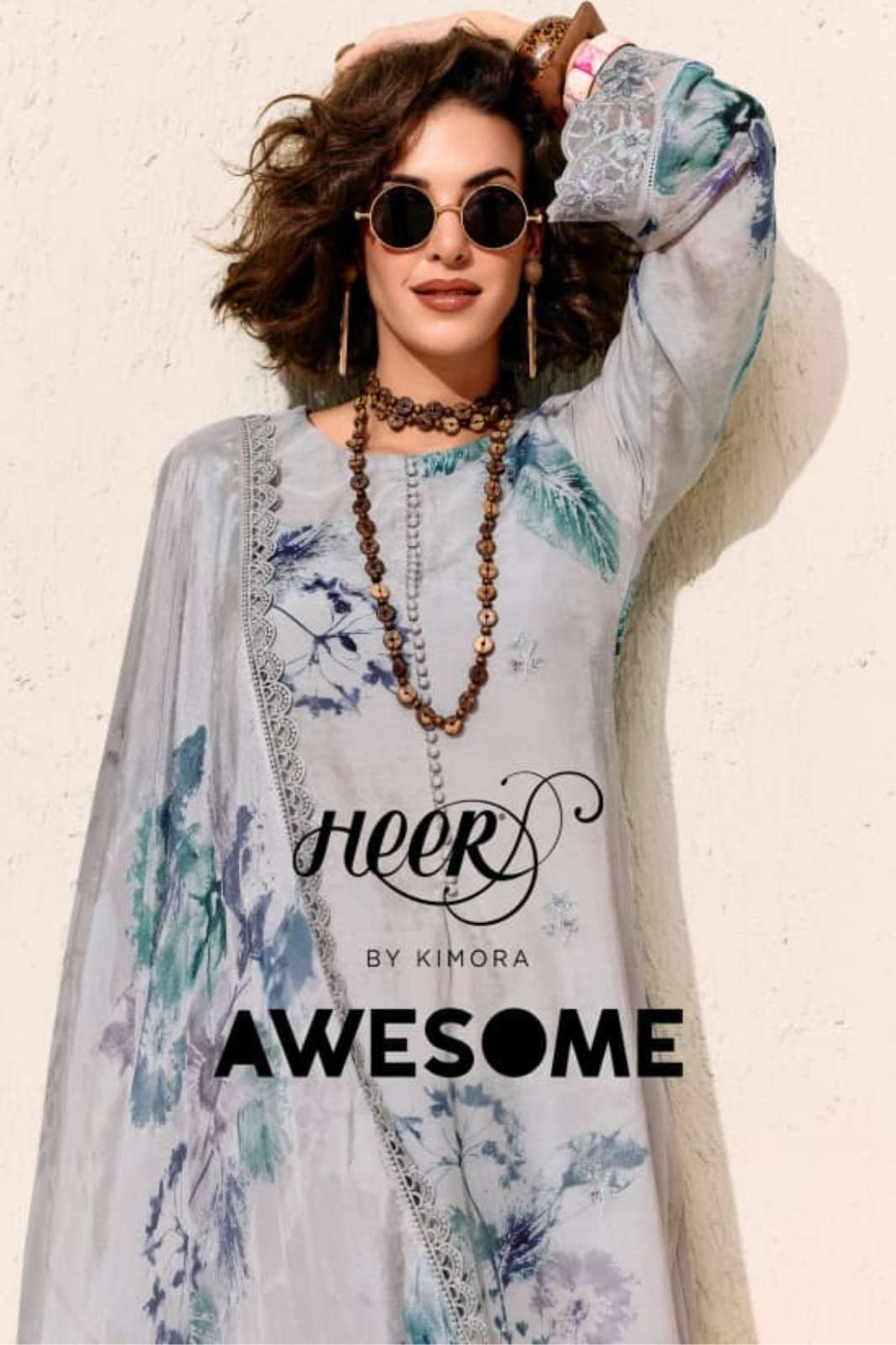 KIMORA HEER Awesome 9991 9996 PURE COTTON LAWN DIGITAL PRINTED SALWAR SUIT