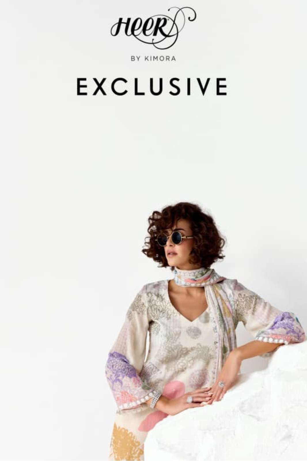 KIMORA HEER Exclusive PURE MUSLIN DIGITAL PRINTED DESIGNER SALWAR SUIT