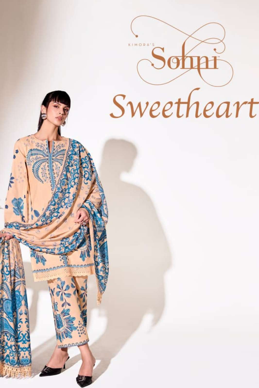 KIMORA Sohni sweetheart PURE COTTON LAWN DIGITAL PRINTED SALWAR SUIT