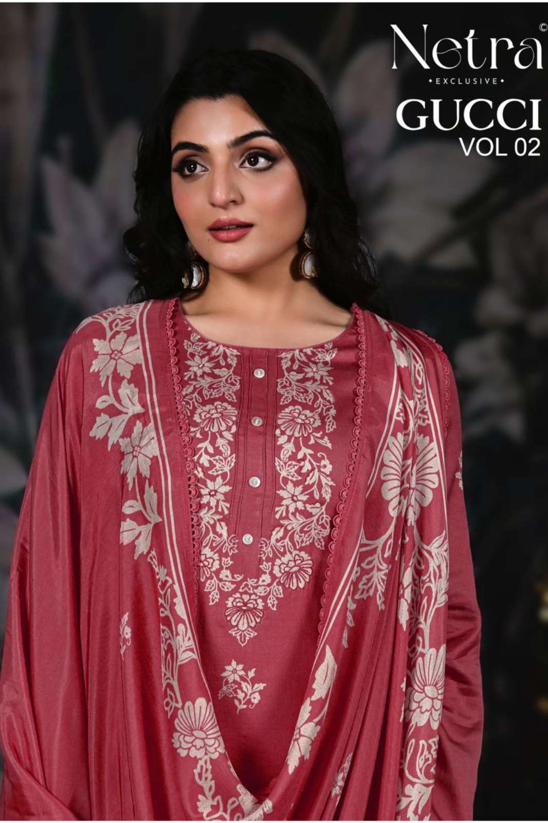 NETRA GUCCI 2 new colour range PREMIUM COTTON SATIN SALWAR SUIT