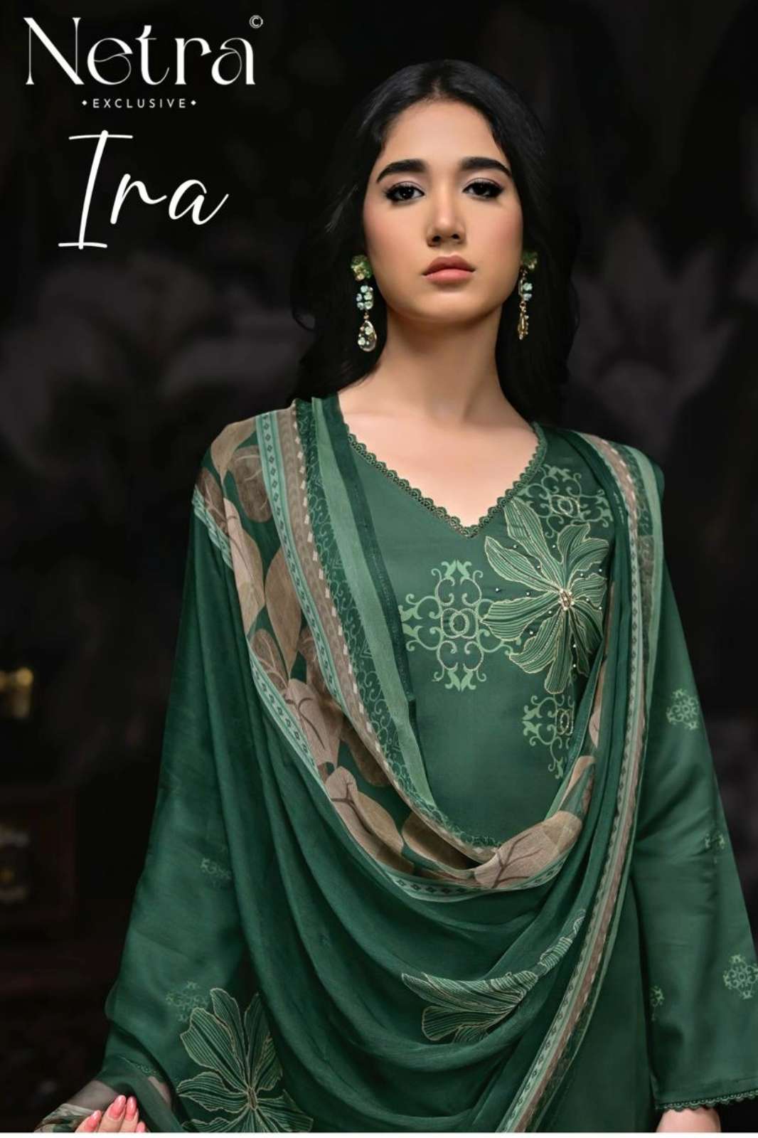 NETRA IRA PREMIUM PURE COTTON PRINTED DESIGNER SALWAR SUIT
