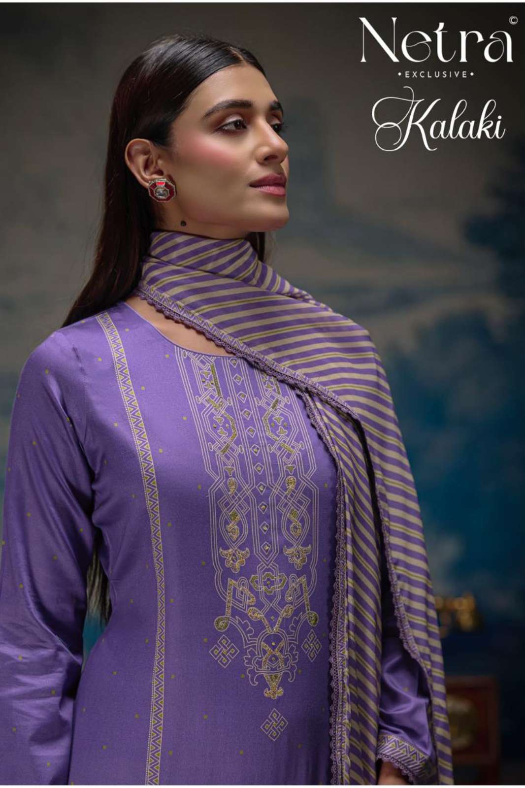 NETRA KALAKI PREMIUM PURE COTTON PRINTED DESIGNER SALWAR SUIT