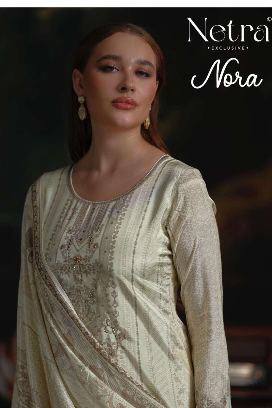 NETRA NORA PURE BEMBERG MUSLIN DIGITAL PRINTED DESIGNER SALWAR SUIT