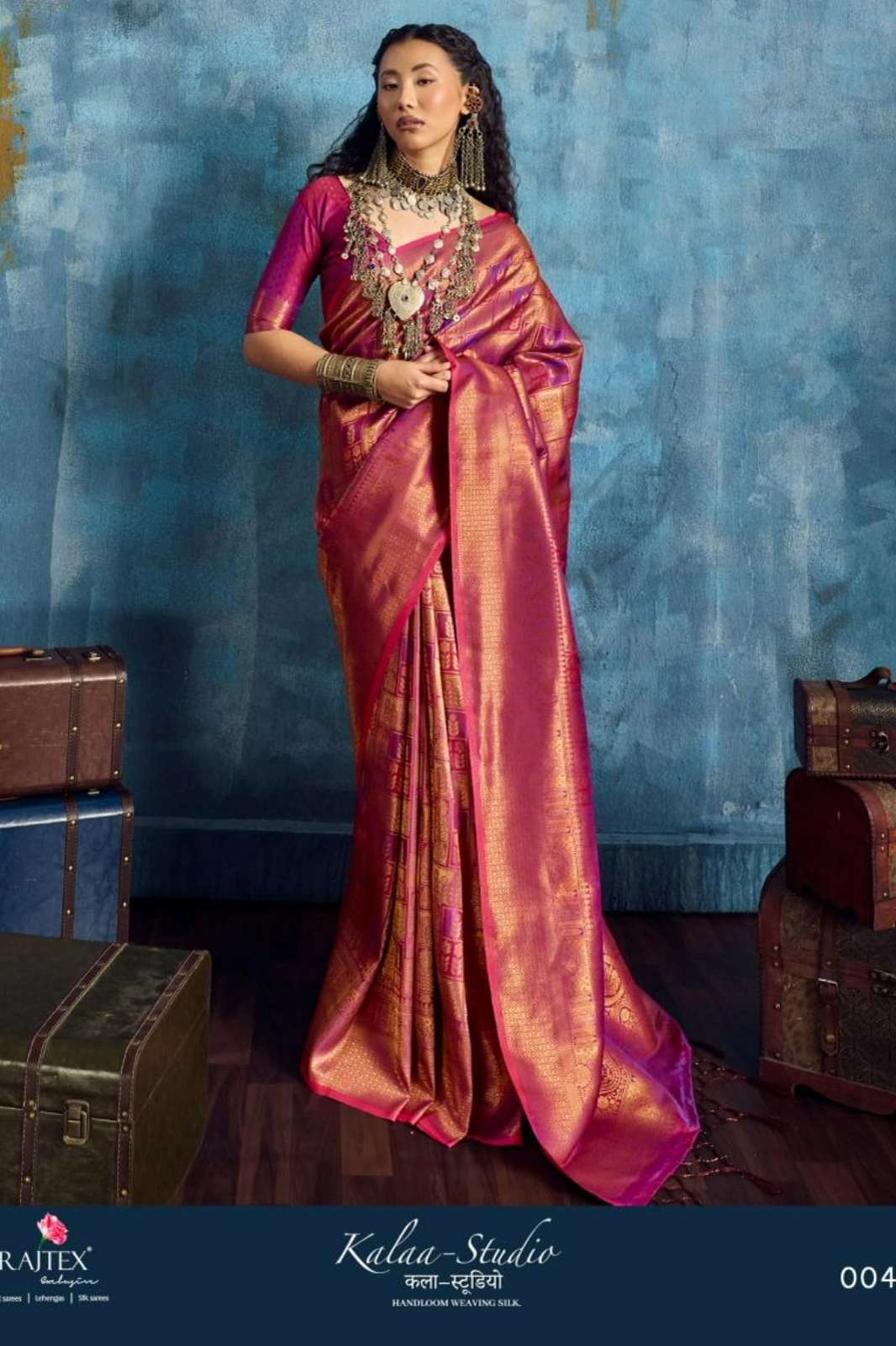 Rajtex Kalaa Studio 001 TO 006 Handloom Weaving Silk Wedding or Party Wear Sarees 