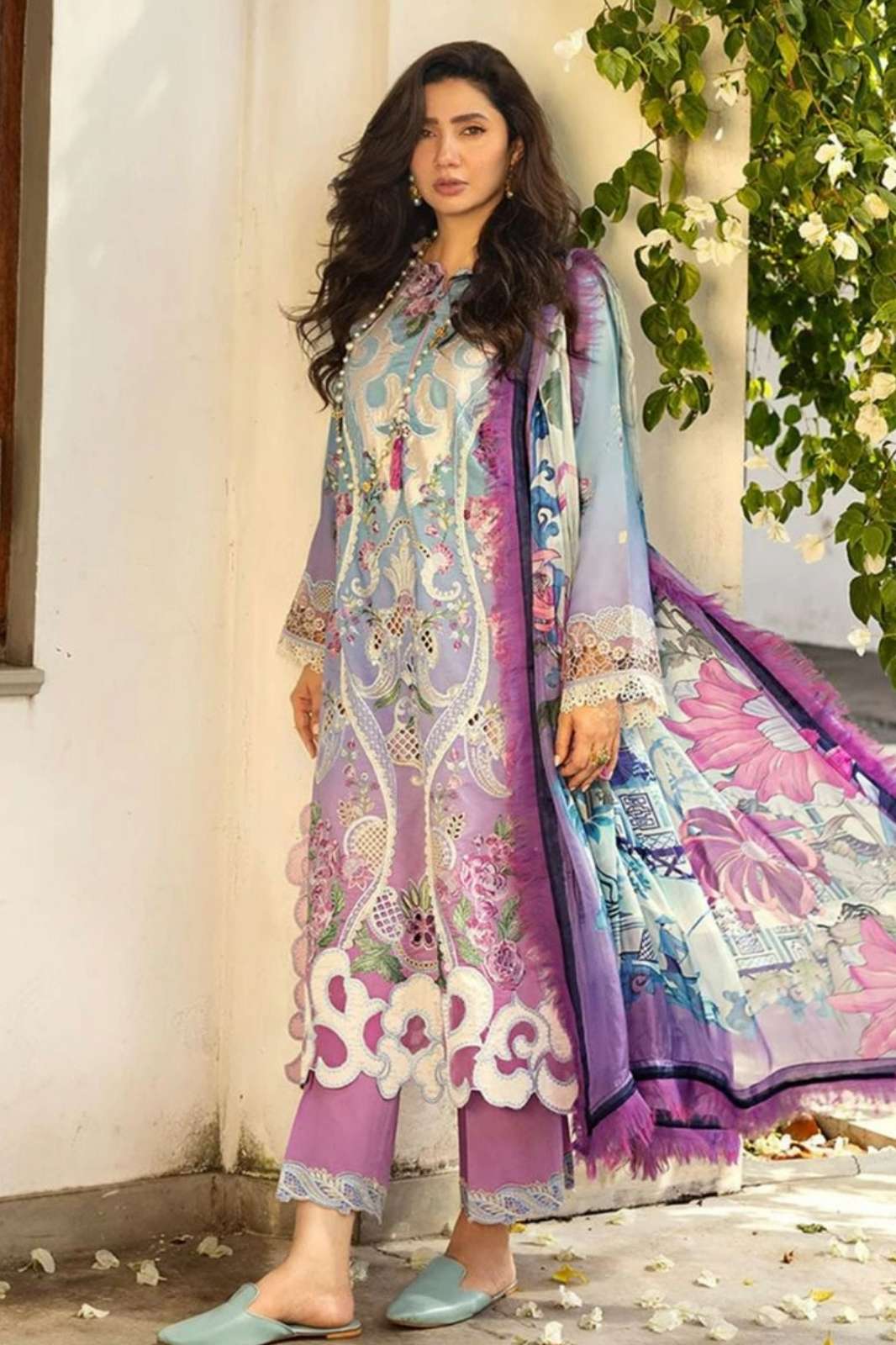 SANIYA TRENDZ 7150 COTTON WITH CHIKANKARI EMBROIDERED