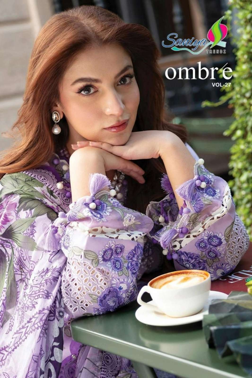 SANIYA TRENDZ OMBRE VOL 27 COTTON SUIT WITH CHIKANKARI EMBROIDERERY WORK