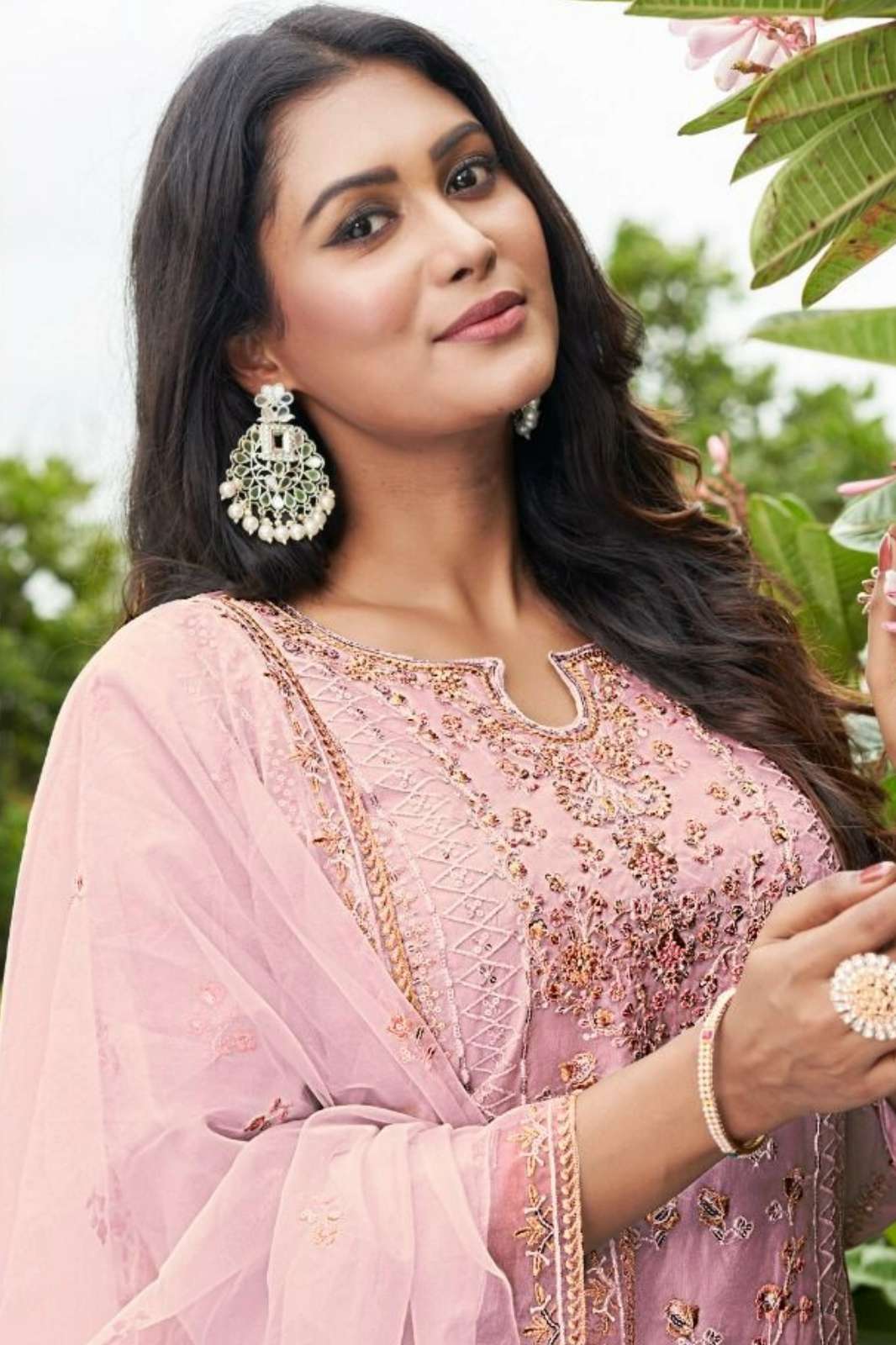 SERINE S 191 HEAVY EMBROIDERED ORGANZA PAKISTANI SUIT 