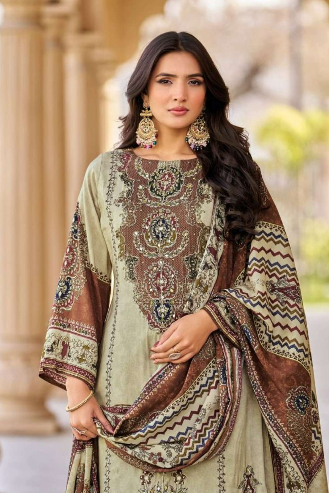 Shree Fab KT 318 Beautiful Digital Printed Viscous fabric With Aari work Pakistani Suit 