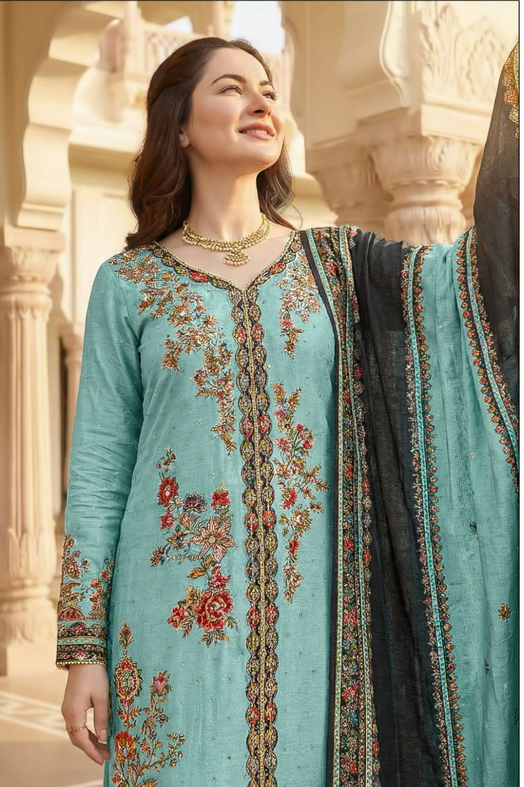 Shree Fab KT  330 Pure Viscous Maslin Digital Print and  Aari Work Suit collection