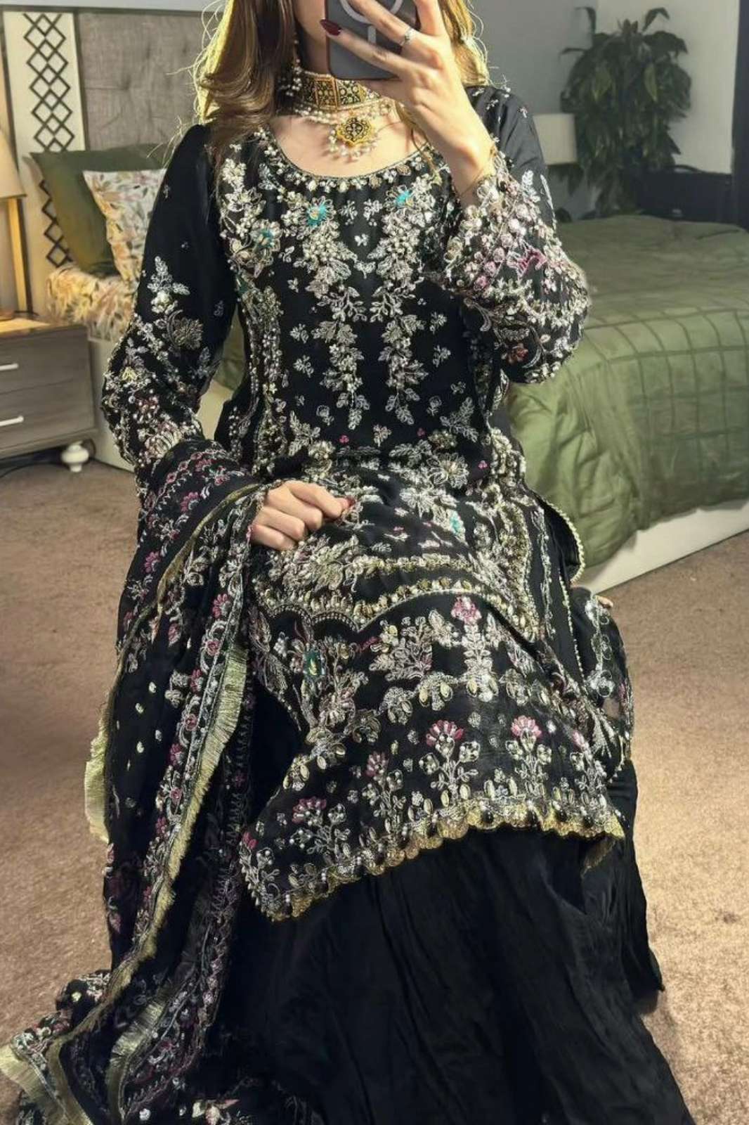 SHRI BALAJI 20921 Ready to wear HEAVY FAUX GEORGETTE WITH HEAVY EMBROIDERY WORK SUIT 