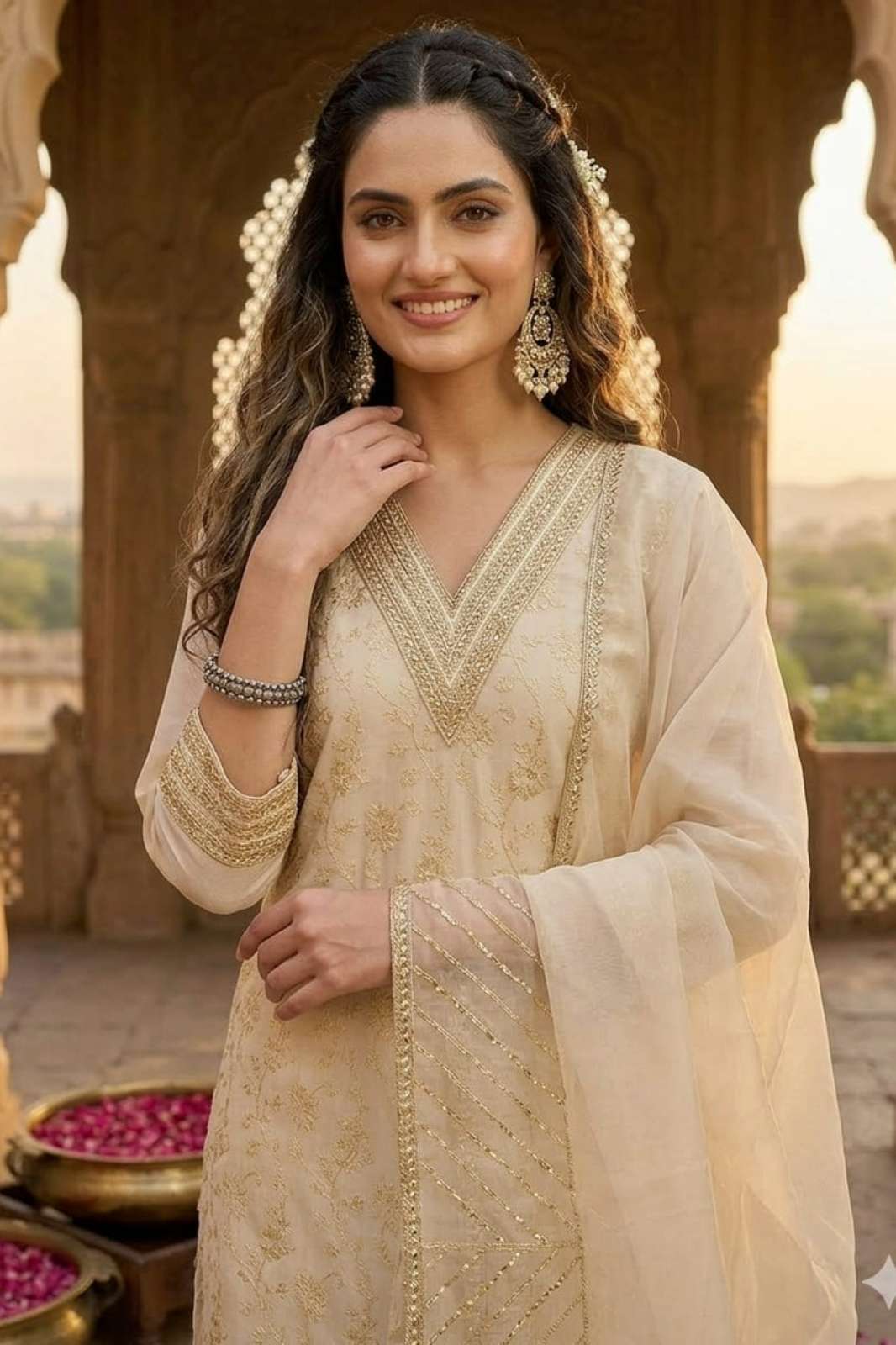 SHRI BALAJI BC 5011 JAQUARD WEAVING WORK  Ready to wear suit 