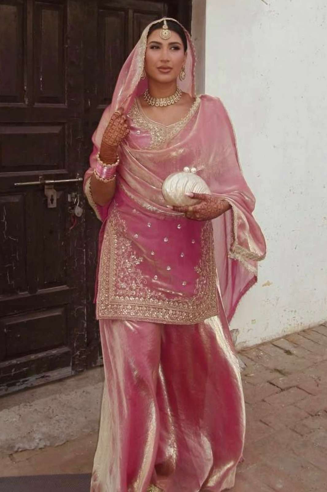 SHRI BALAJI DV 25458 Ready to wear Pure Gmy SilkHeavy Embroidery And Sequence Work Plazzo Suit 