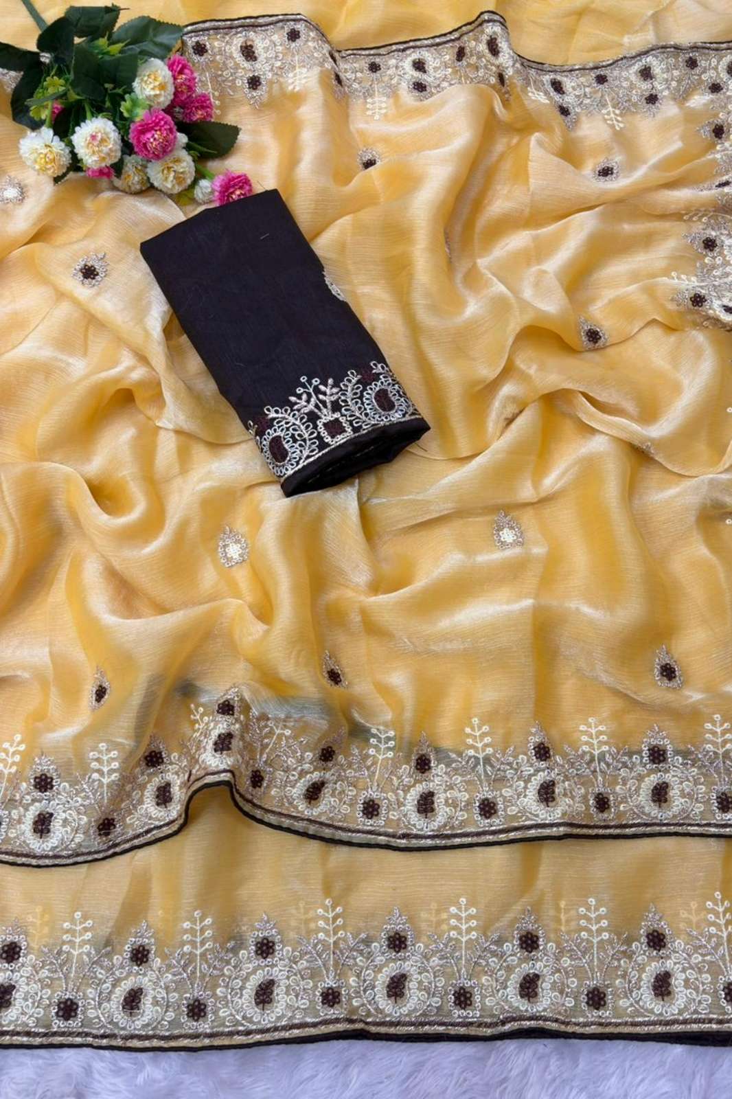 Shri Balaji Emporium 20848 JIMMY CHOO FULL EMBROIDERED PARTY WEAR SAREE