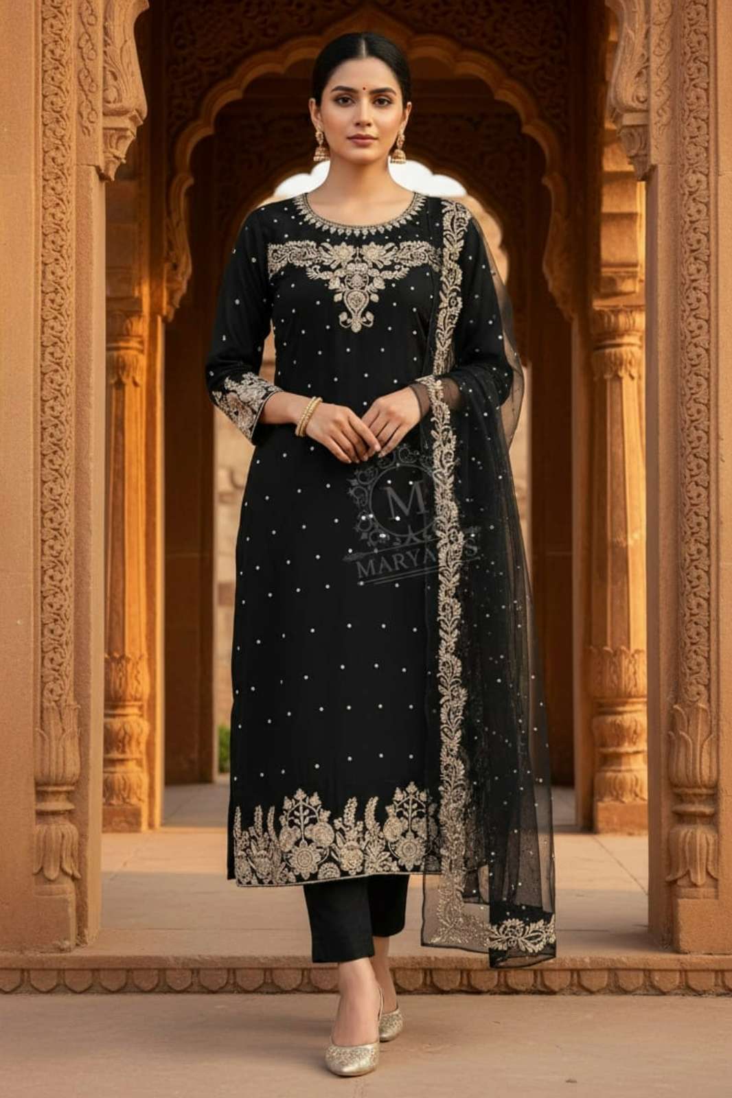 Shri Balaji Emporium 21050 Heavy Georgette With Sequence Embroidery and Moti Work suit 