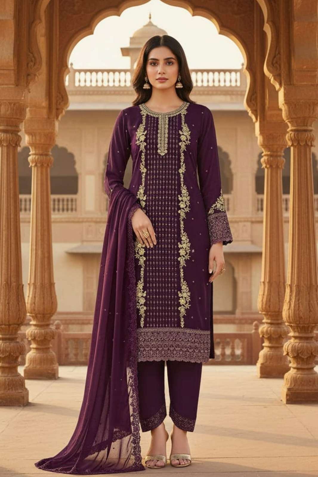 Shri Balaji Emporium 21062 Georgette With Sequence Embroidery Work Suit collection