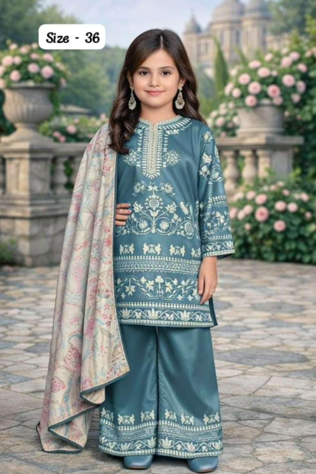 Shri Balaji Emporium 21103 Premium Satin suit for Small Girls