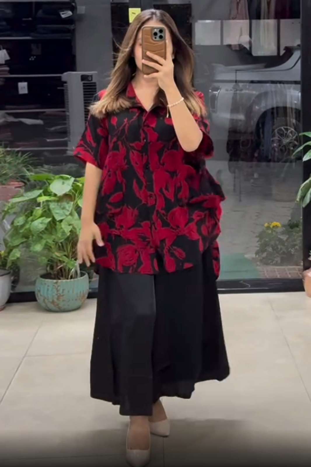 Shri Balaji Emporium 21197 SHIRT STYLE DRESS Faux georgette printed dress