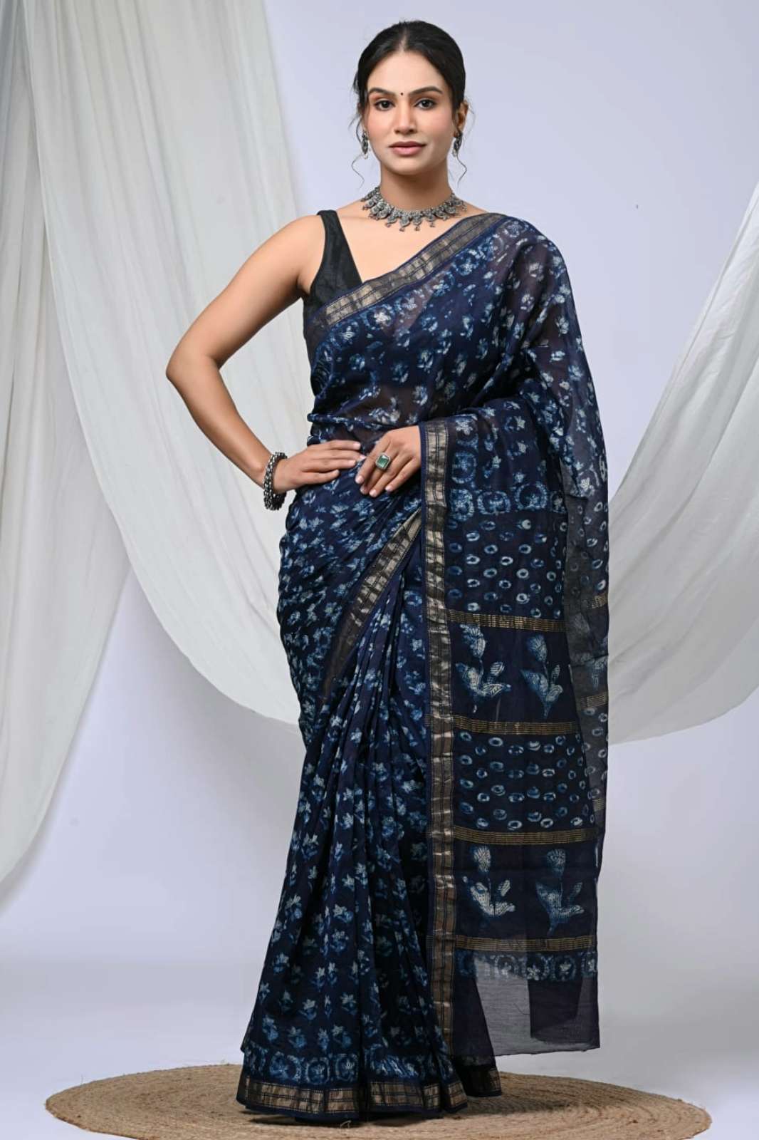 Shri Balaji Emporium 21353 Presents Exclusive Hand block printed Maheswari silk saree collection