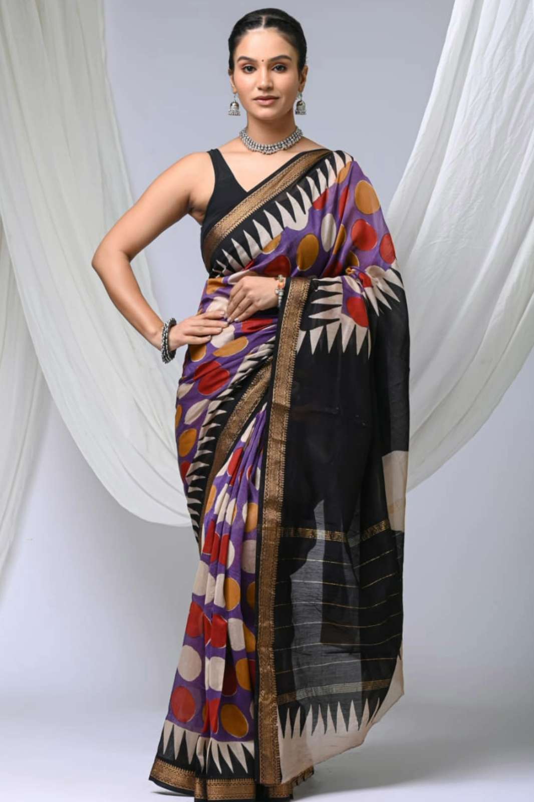 Shri Balaji Emporium 21353 Presents Exclusive Hand block printed Maheswari silk saree collection