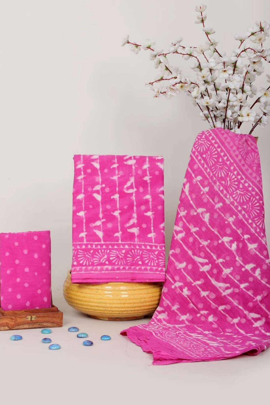 Shri Balaji Emporium 21355 Presents Bagru Hand Block Printed Cotton suit collection