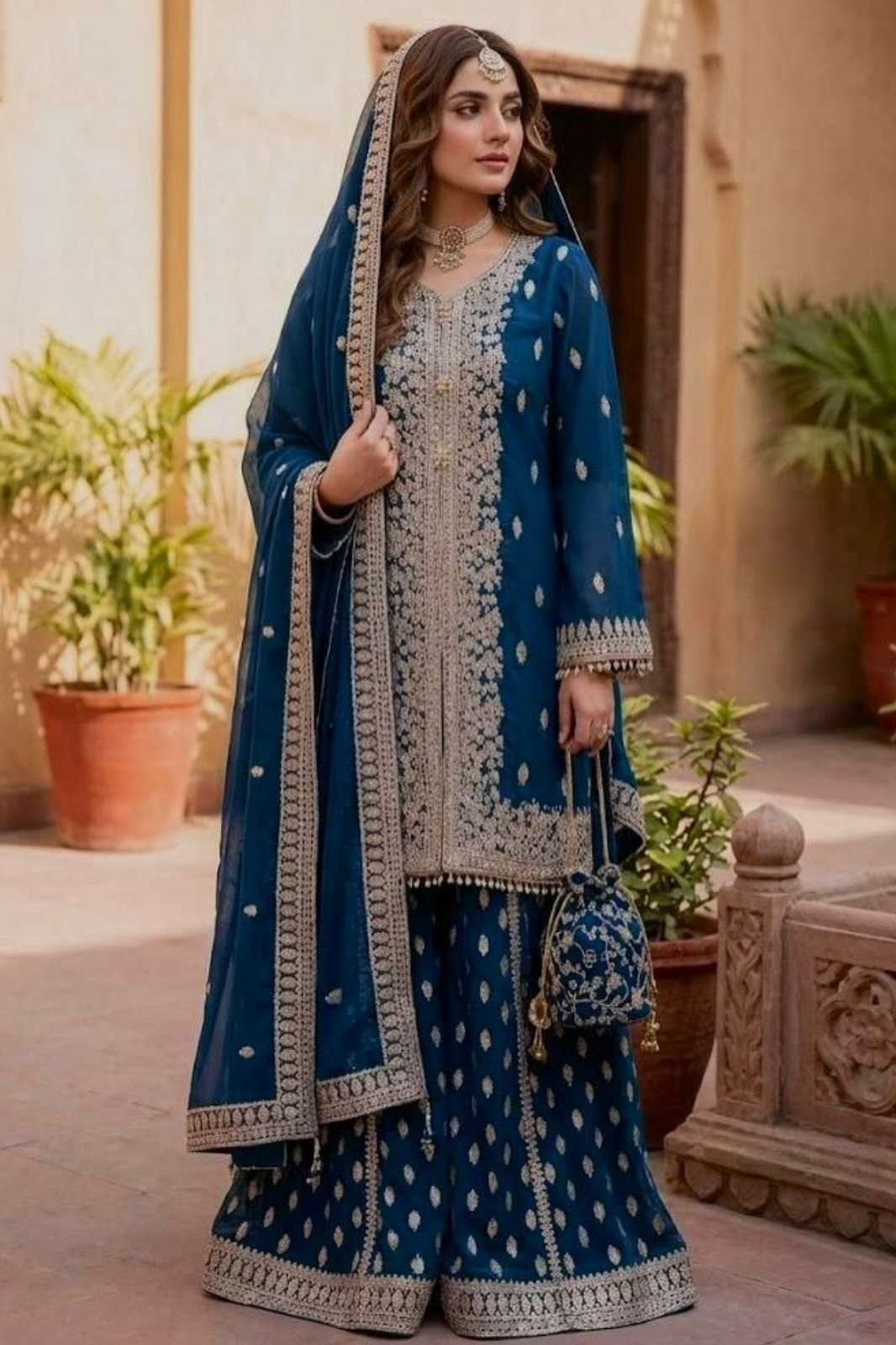 Shri Balaji Emporium 25539 READY TO WEAR FUAX GEORGETTE HEAVYSEQUINS WORK SUIT 