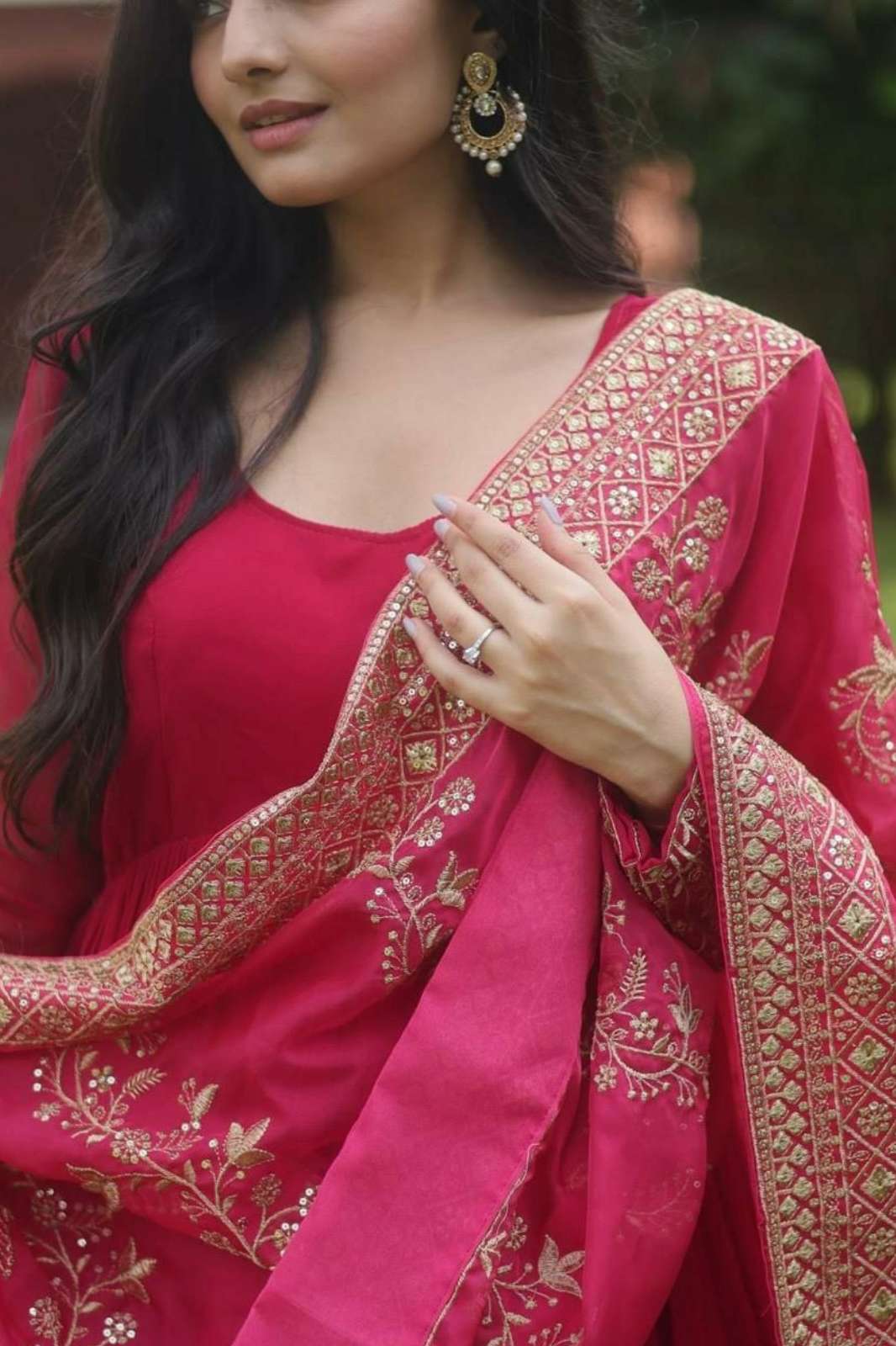 Shri Balaji Emporium 25541 READY TO WEAR Faux Blooming with Multi Sequins Embroidered Suit 