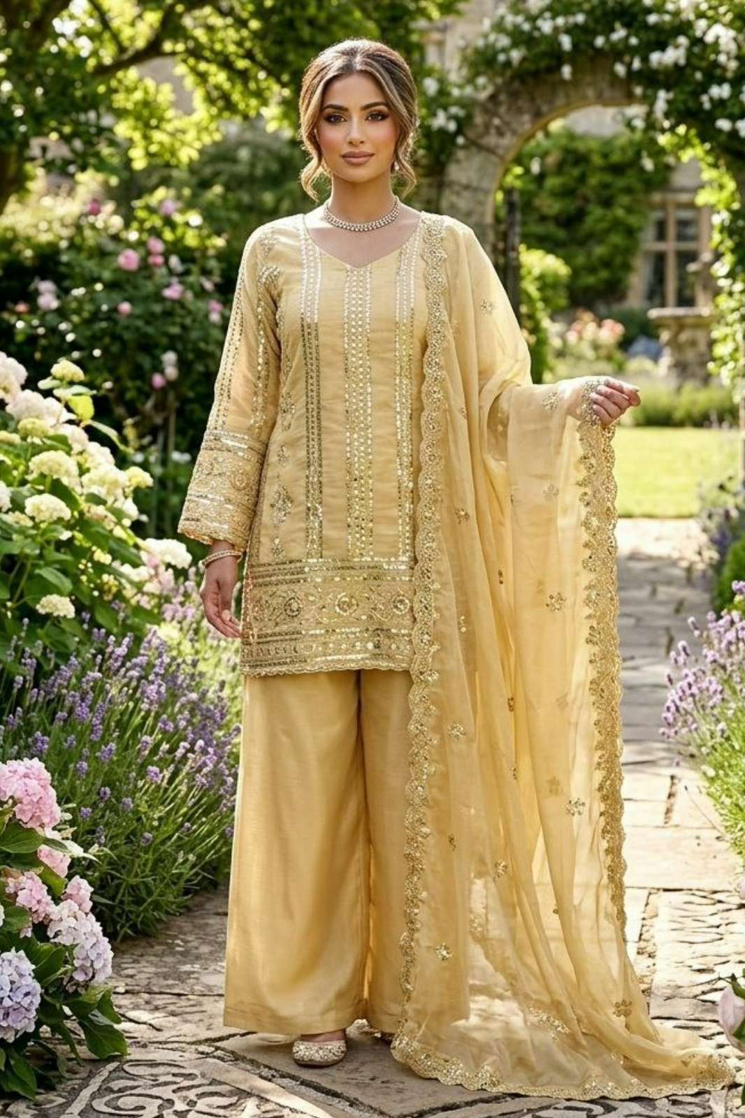 Shri Balaji Emporium 25543 ready to wear Silk Suit with Thread and Sequnce work