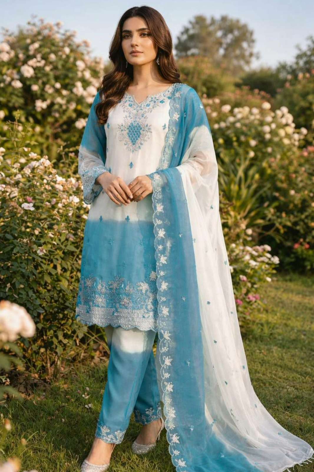 Shri Balaji Emporium 25548 ready to wear PURE GMY SILK beautiful embroidery and sequence work Suit With DIGITAL PRINT