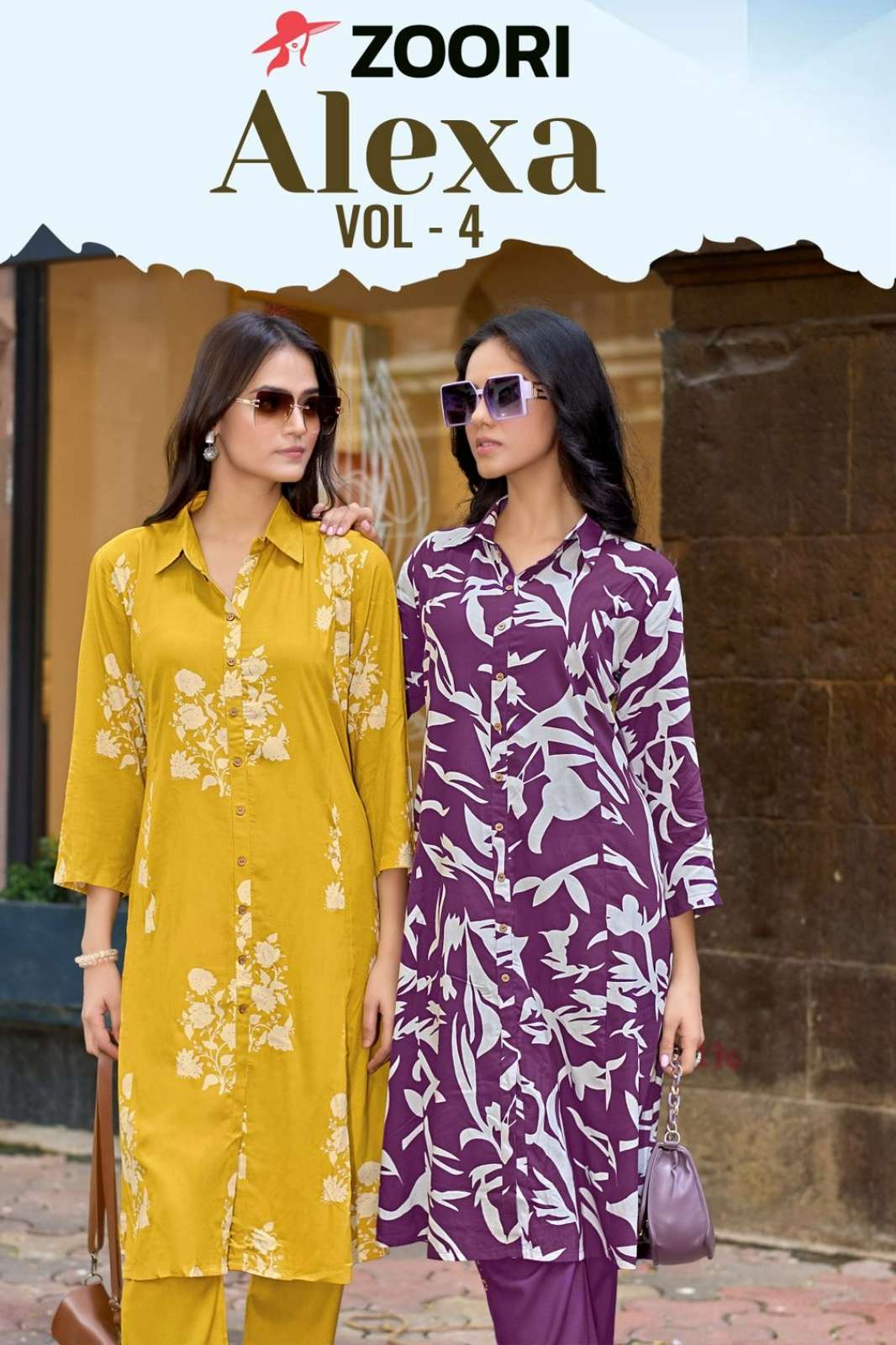 Shri Balaji Emporium Alexa Vol 4 Rayon Print Ready to wear Co ord set collection 