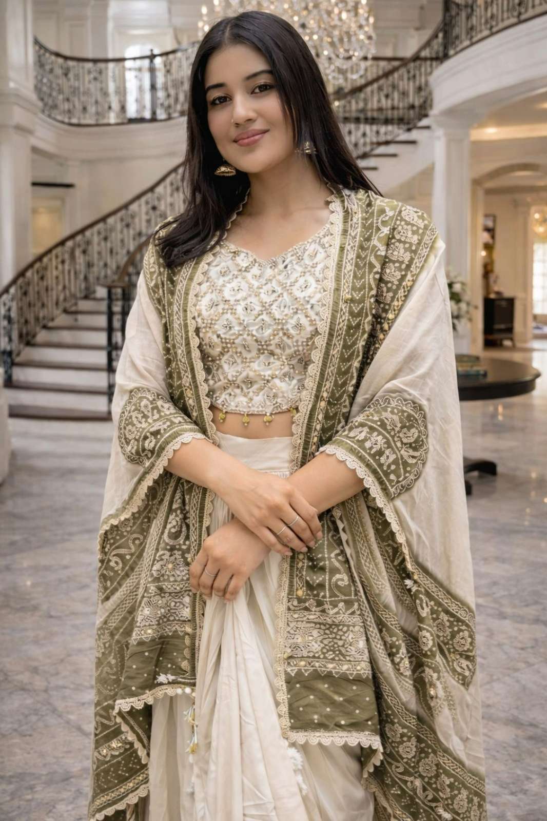 Shri Balaji Emporium BB  39 Premium Banglory Silk Embroidey With Real Mirror Work dress