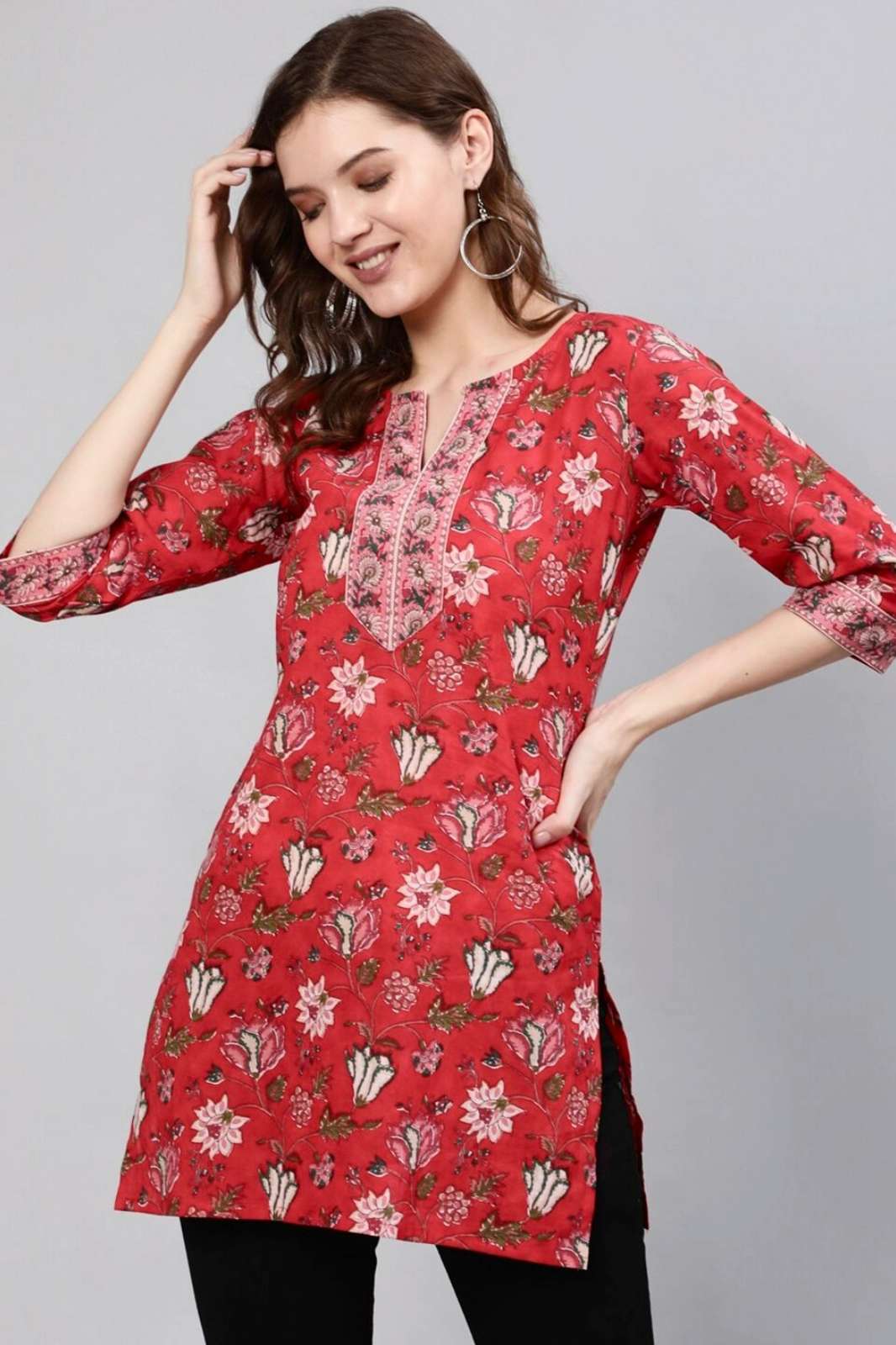 Shri Balaji Emporium Blush 2.0 Ready to wear Cotton Printed Tops for Regular and Office wear