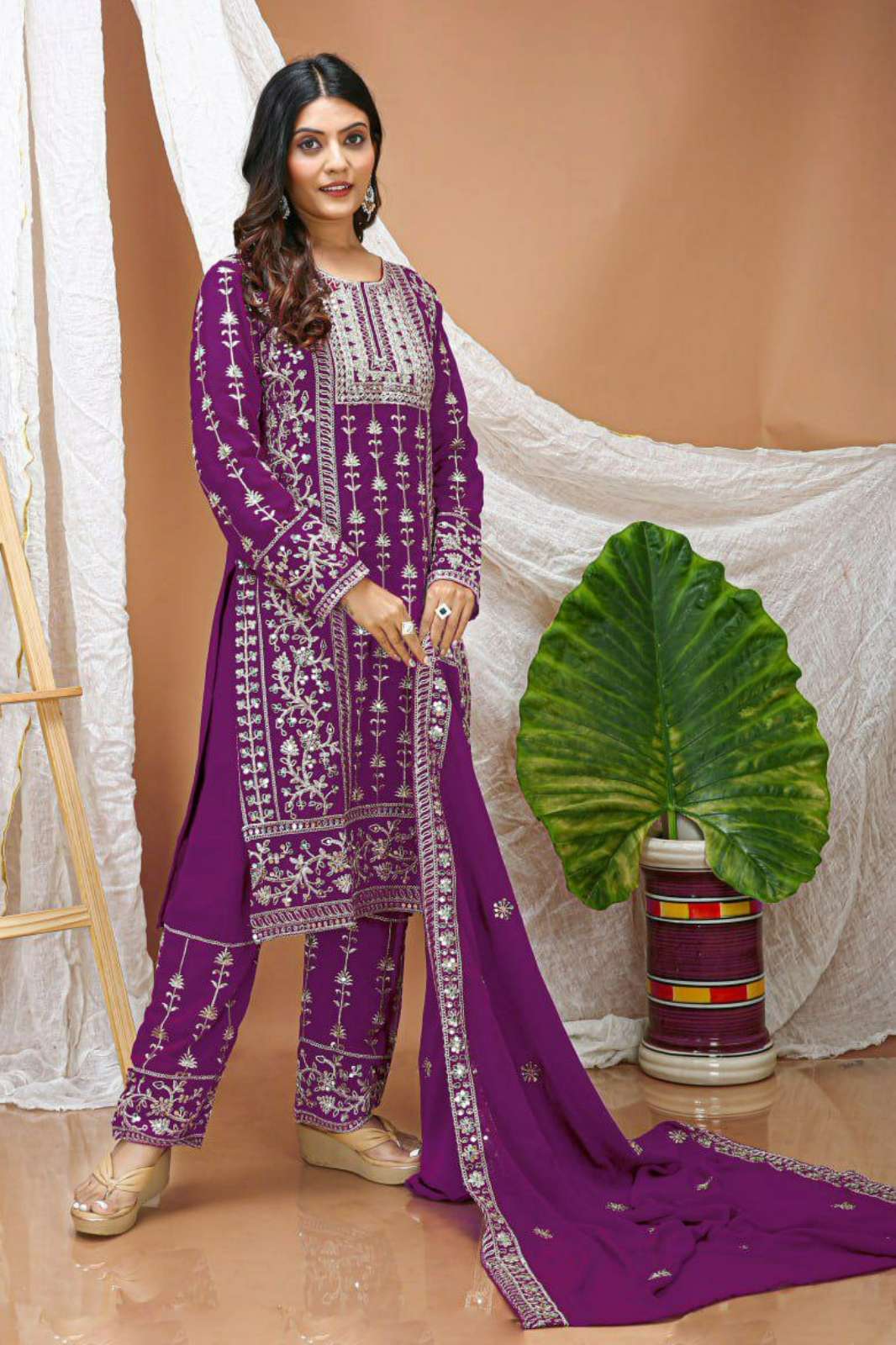 Shri Balaji Emporium DV 25526 Ready to wear Faux Georgette With Sequins Embroiderery Work Suit
