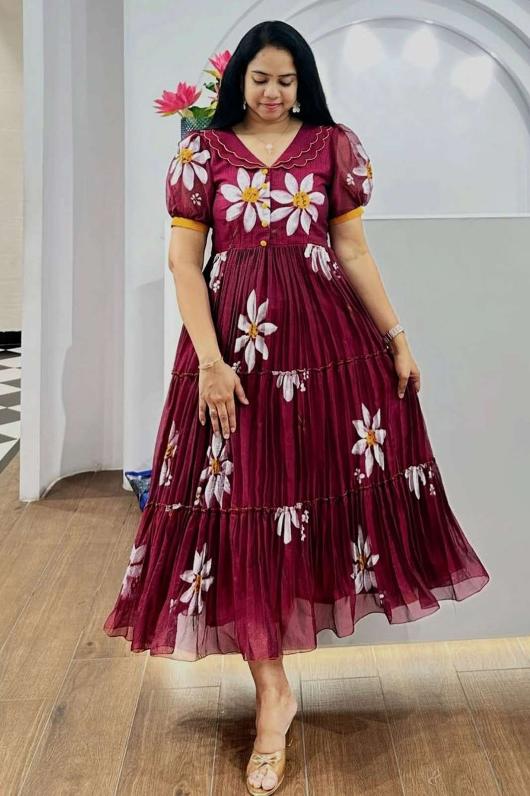 Shri Balaji Emporium JASLEEN LONG FLOWING WESTERN DRESS COLLECTION