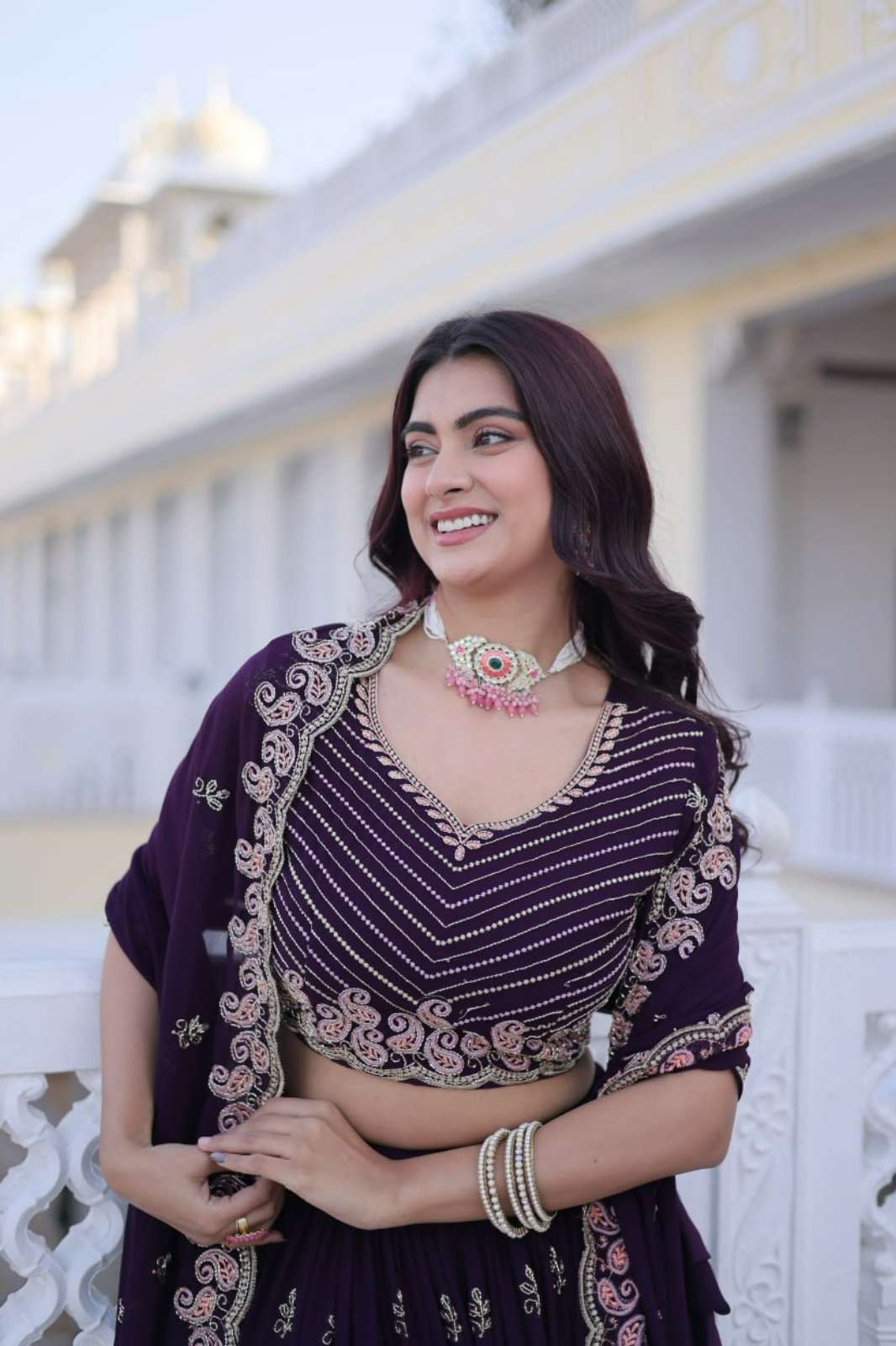 Shri Balaji Emporium KA 5064 Fox Blooming Sequins & Zari Embroidered Work Wedding Wear Lehenga 