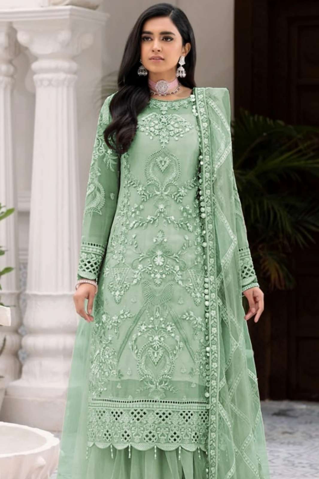 Shri Balaji Emporium KF 131 Net With Sequence Embroidery Work With Diamond Work Suit collection