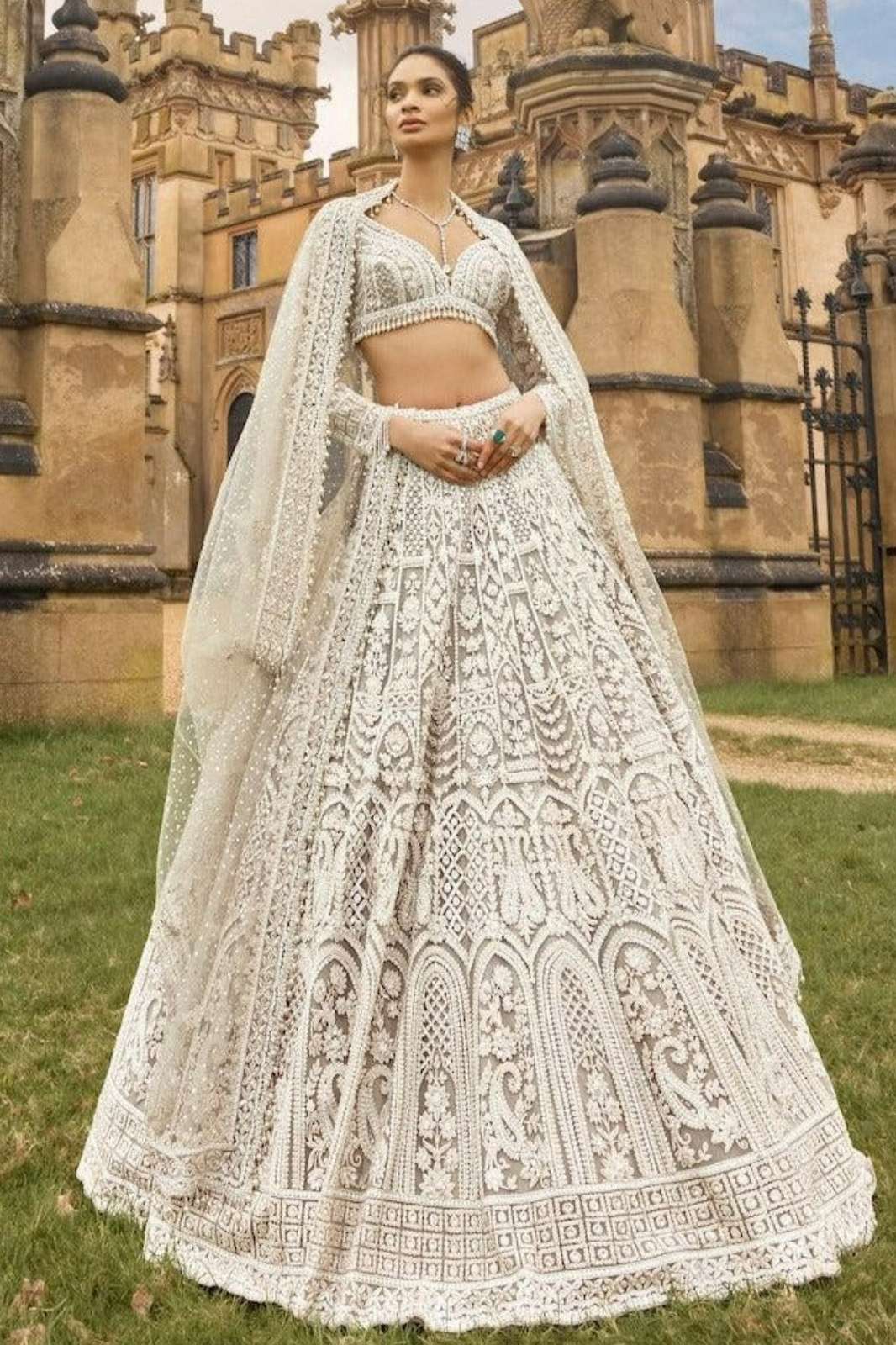 Shri Balaji Emporium L 3092 Stunning Net fabric lehenga with sequins dori & thread work 
