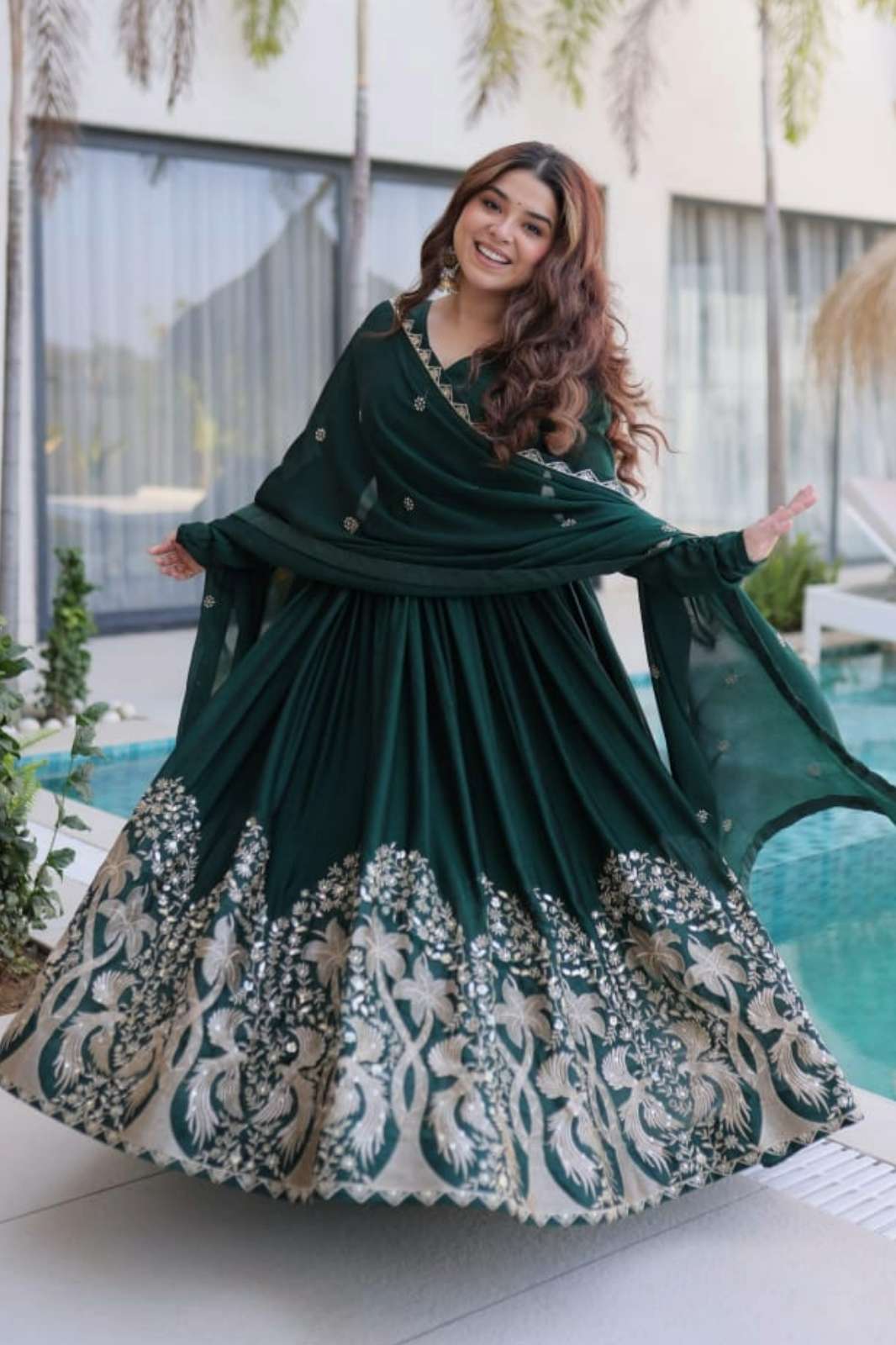 Shri Balaji Emporium LR 1066 Rangoli Crush With Sequins Multi Embroidered work Suit