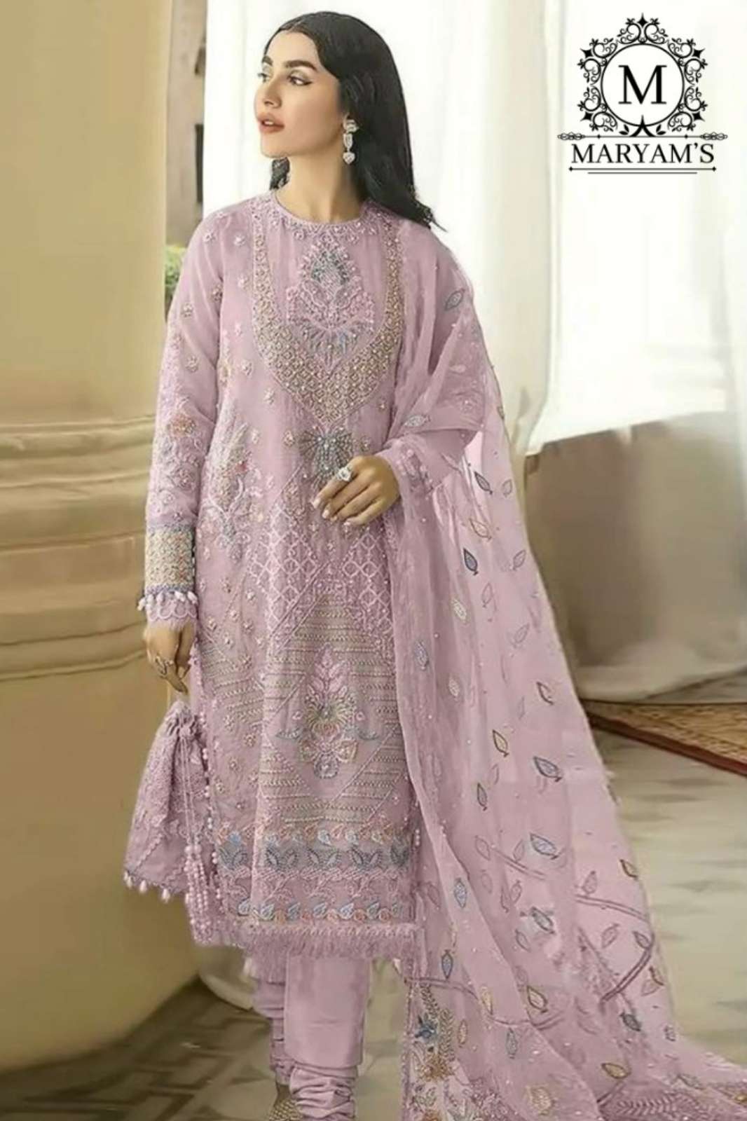 Shri Balaji Emporium MARYAMS 173 Heavy Faux Georgette With Embroidery Sequence Work Suit 