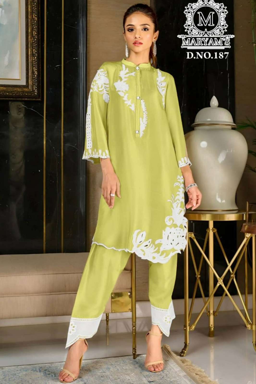 Shri Balaji Emporium MARYAMS 187 Heavy Embroidery Sequence Work Suit 