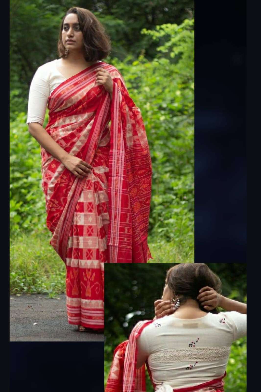 Shri Balaji Emporium MG638 Plain Linen Designer Formal Wear Saree