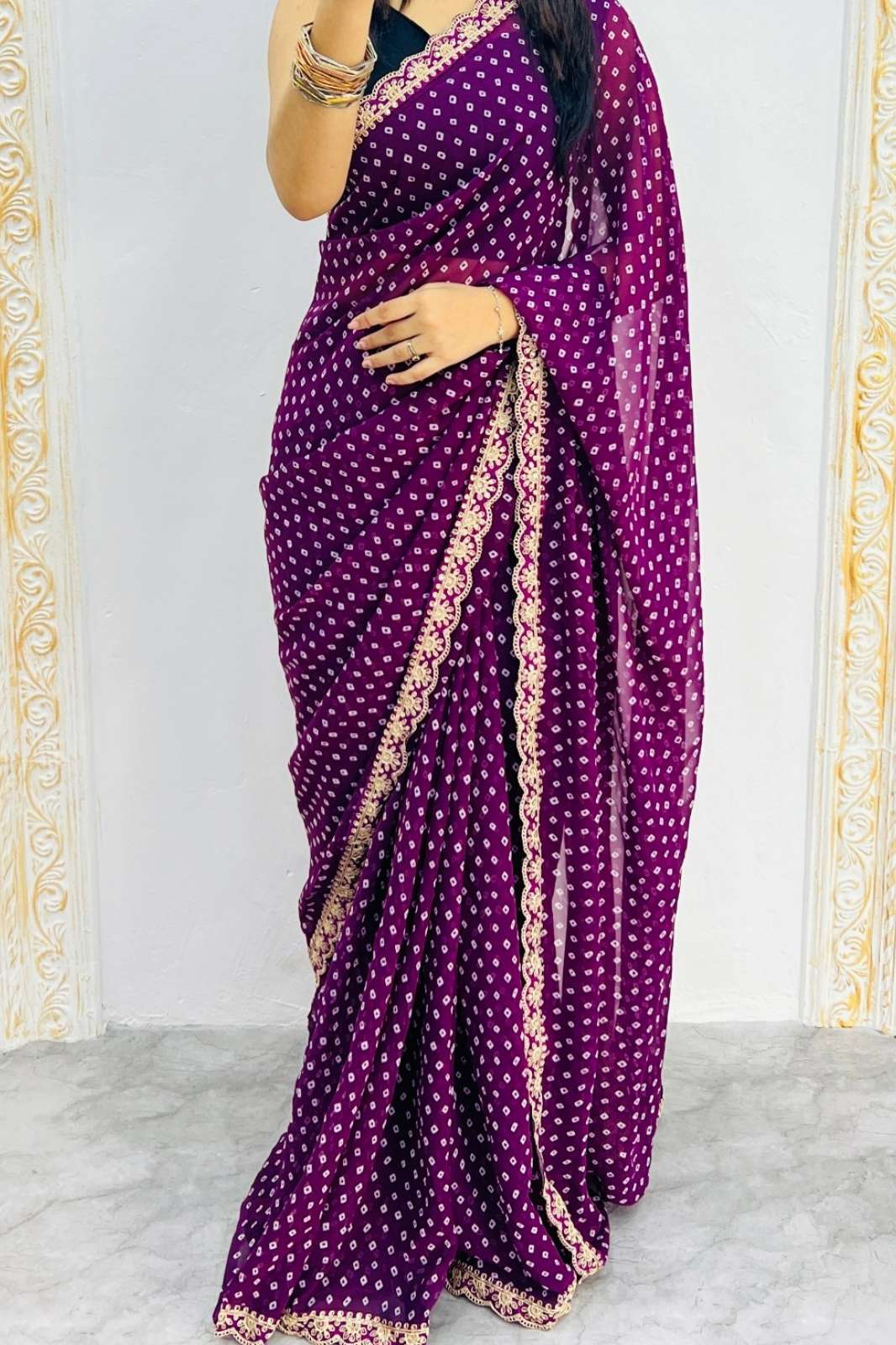 Shri Balaji Emporium SF 2312 Soft Georgette Elegant Embroidery with Sequin Work Saree Collection