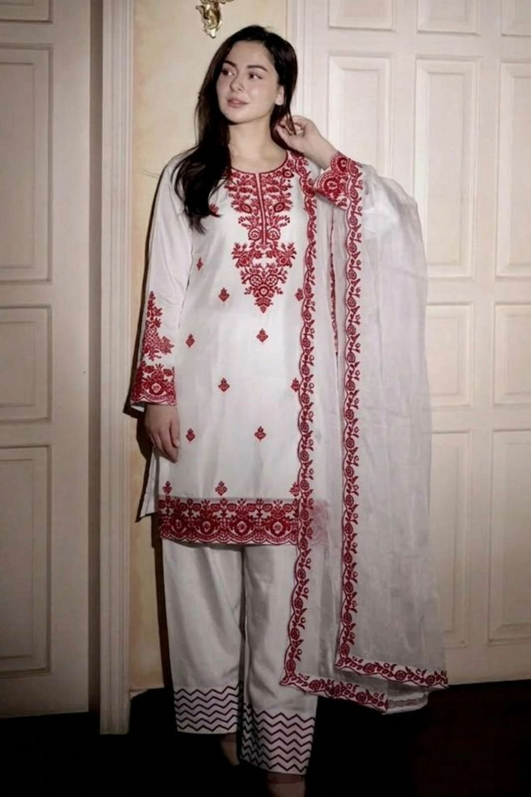 Shri Balaji Emporium SRK 5336 Ready to Wear Rayon Cotton Embroidery Thread Work Suit