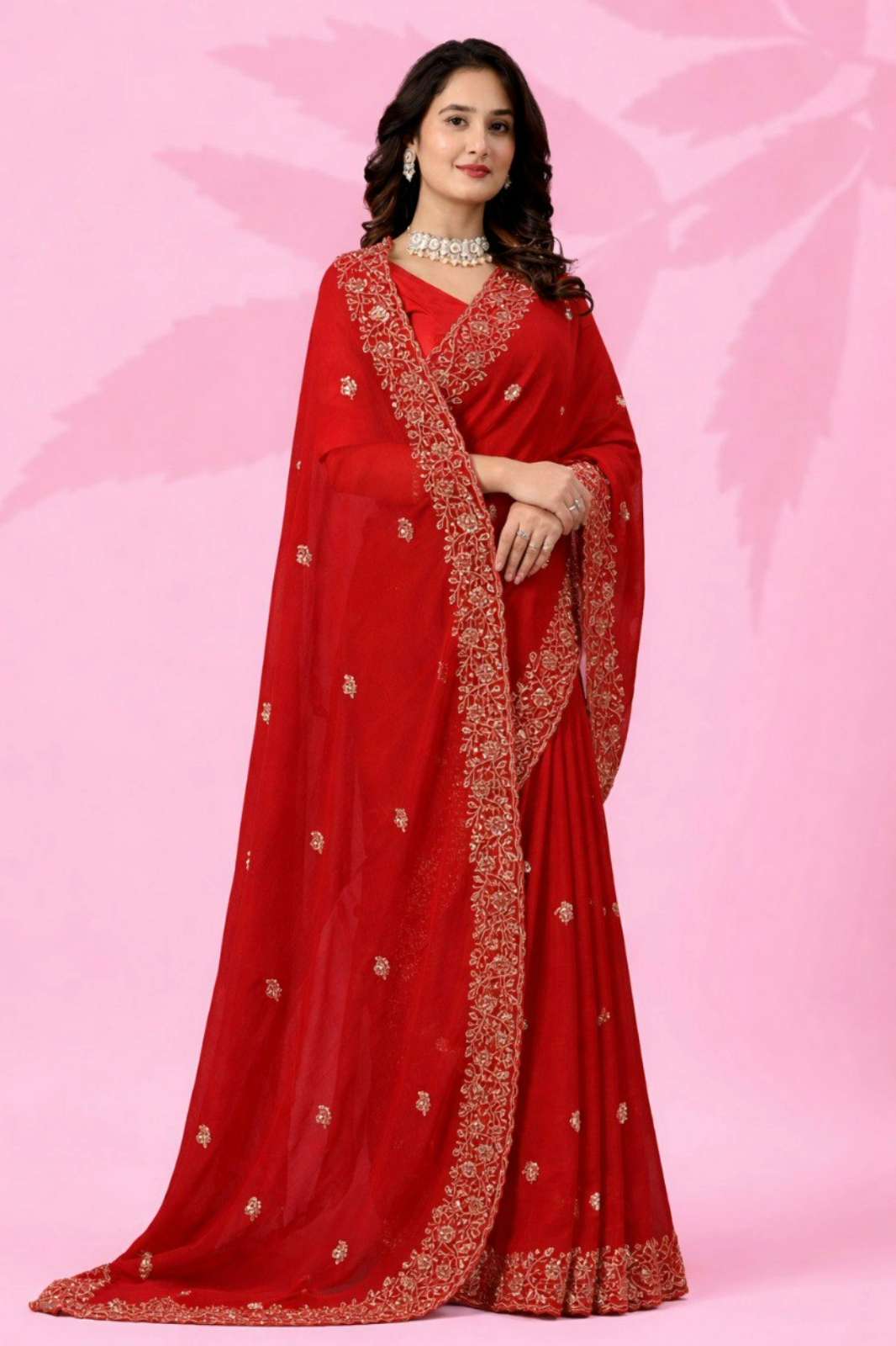 Shri Balaji Emporium TF 404 Art Silk Thread & Val Sequins worked Partywear Saree