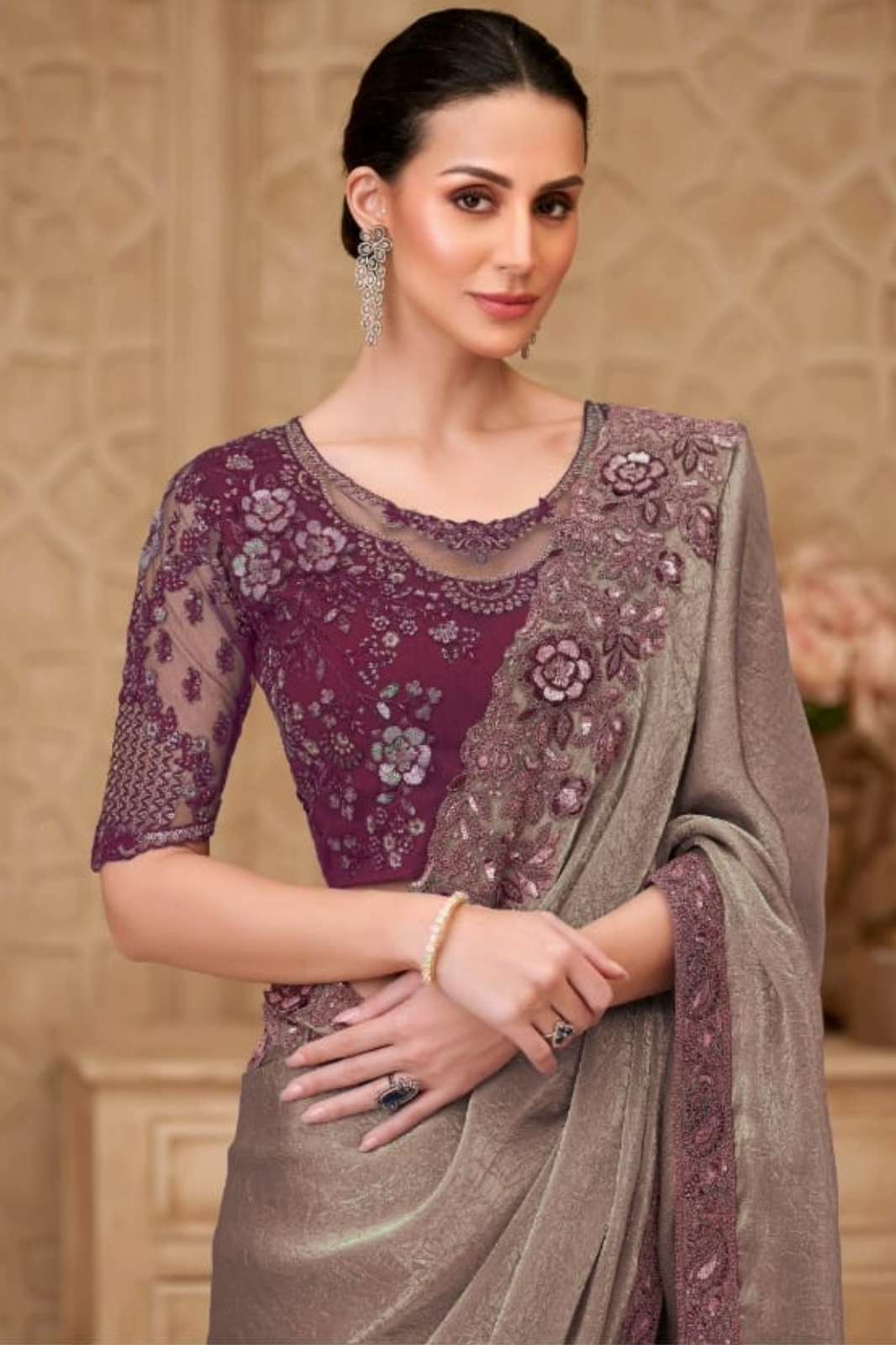 Shri Balaji Emporium TFH Silver Screen 22 STUNNING SAREE COLLECTION FOR WEDDING WEAR